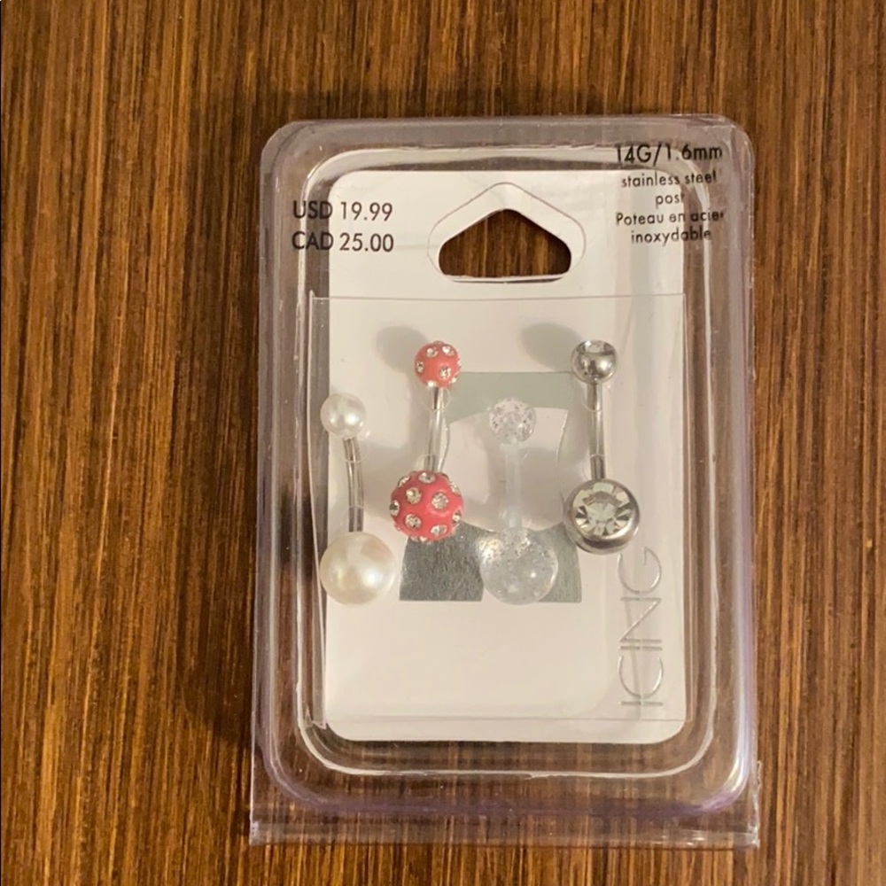 Icing Belly Rings - 4 pack